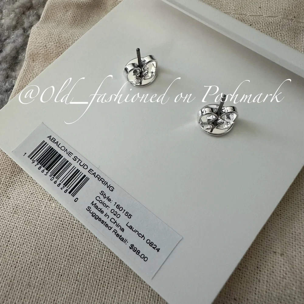 Price Firm - TORY BURCH Abalone Stud Earrings
